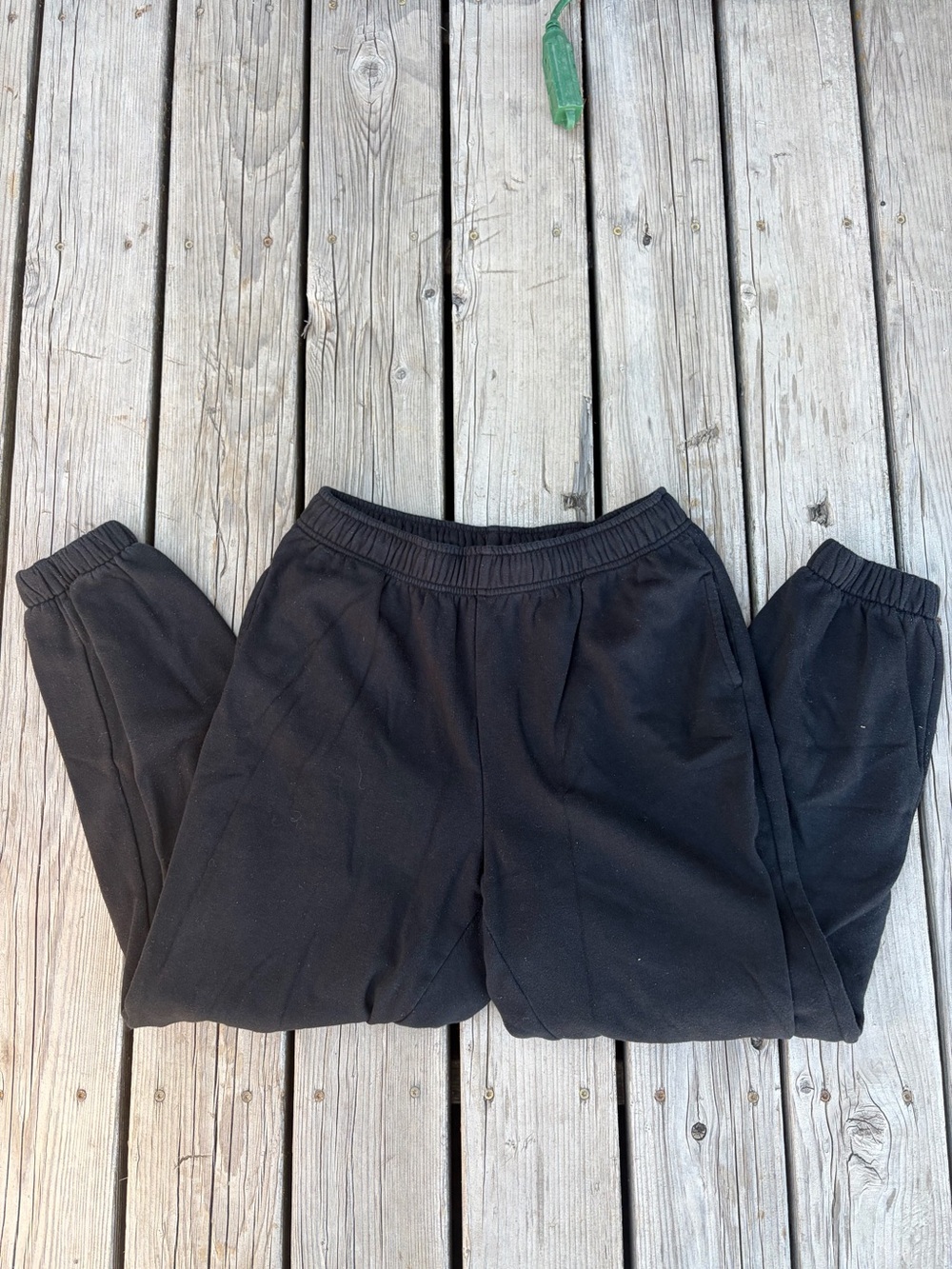 Women’s Black Fleece Jogger Pants - Soft Elastic Waist